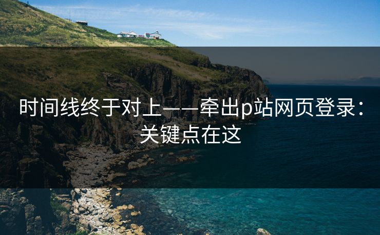 时间线终于对上——牵出p站网页登录：关键点在这